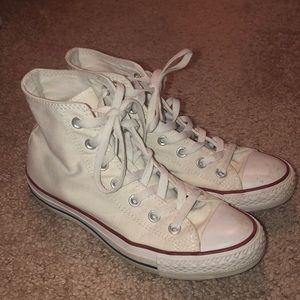 White Converse Hi Top